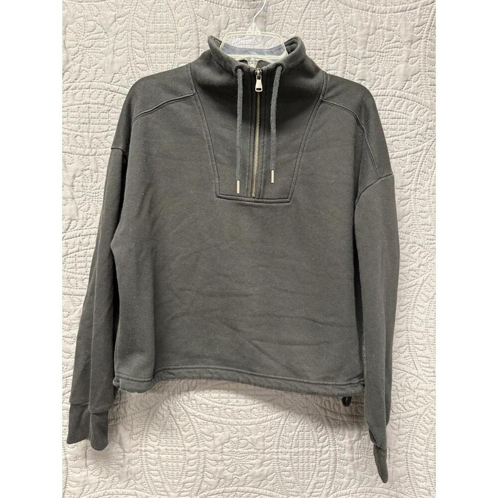 DSG Sportswear Fleece Cropped Hoodie, Womens, Size M Black